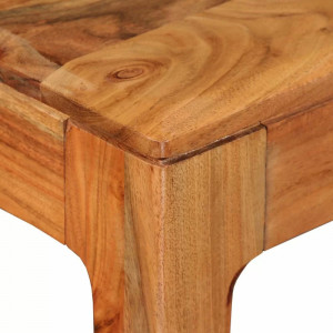 Masa Farley, lemn masiv de salcam, maro, 76 x 60 x 118 cm