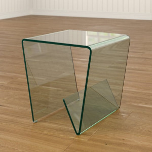 Masa laterala Bolling, transparent, 50 x 50 x 50 cm - Img 3
