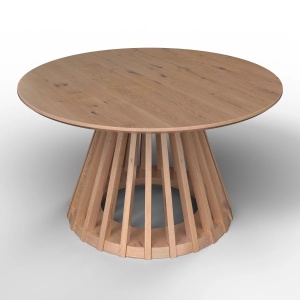 Masuta de cafea Ennio din MDF de culoare stejar, 80/40/80 cm