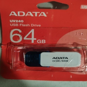 Memorie USB ADATA UV240, 64GB, USB 2.0, alb, Resigilat, Grad A