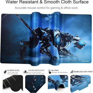 Mousepad Beymemat, cauciuc, albastru, 90 x 40 cm - Img 4