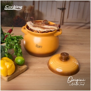Oala ceramica cu capac Cooking by Heinner - Origini Chef Nicolai Tand, 17 x 18 cm, 4.5 L - Img 4