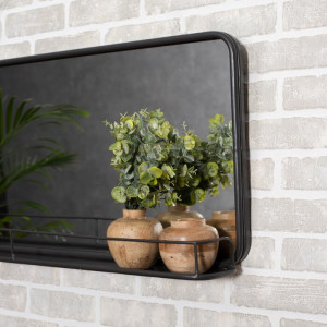 Oglindă de perete Imane, gri, 41 x 92 x 13 cm - Img 3