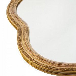 Oglinda de perete Muriel, auriu, 90 x 77 x 2,5 cm - Img 3