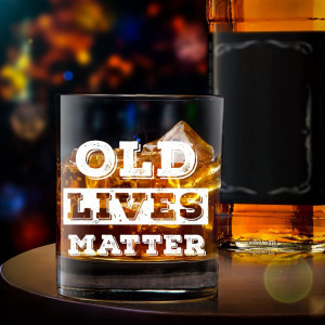 Pahar pentru whisky Lighten Life, sticla, transparent/alb, 9,9 x 8,1 cm, 360 ml - Img 3