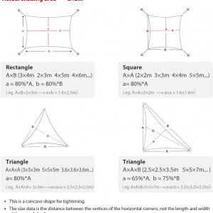Parasolar triunghiular Sekey, poliester, bej, 3 x 3 x 3 m - Img 2