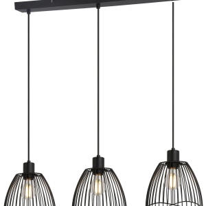 Pendul Eliot, 40W, 3XE27, negru, 80x20x120 cm - Img 1