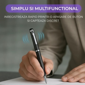 Pix Spion cu reportofon integrat Revose™, inregistrare audio HD discreta cu activare vocala, peste 400 ore stocare interna, autonomie mare, functie USB pentru transfer rapid - Img 5