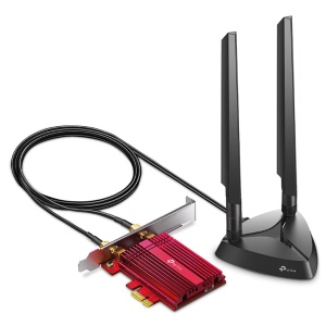 Placa de retea TP-Link Archer TXE75E, AXE5400, Tri-Band, Wi-Fi 6E, Bluetooth 5.3, Resigilat, Grad A