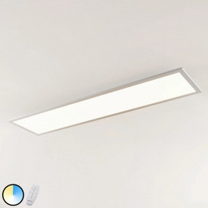Plafoniera Gelora, LED, plastic/aluminiu, alb/argintiu, 120 x 30 x 5,2 cm - Img 8