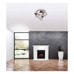 Plafoniera Globo Lighting Akin, 3xE14, maro