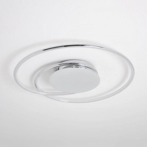 Plafoniera Joline, LED, plastic/metal, alb/crom, 46 x 5 cm - Img 7