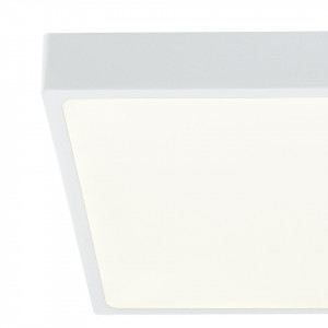 Plafoniera LED Alena, sticla acrilica/aluminiu, 1 bec, alb, 230 V - Img 2