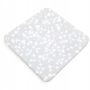 Plafoniera LED Starry Sky, 24W, 2000lm, 275x275x60mm, alb cald, efect sclipici - Verificat A · Re-Bloom