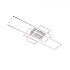 Plafoniera Miowa, LED, metal/plastic, alba, 42 x 10 x 104 cm - Img 1