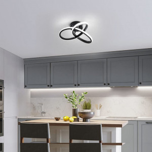 Plafoniera moderna Goeco, 22 W, 2500 lumeni, 6500k, acrilic/metal, 220 V, 26 X 26 X 11,5 cm - Img 3