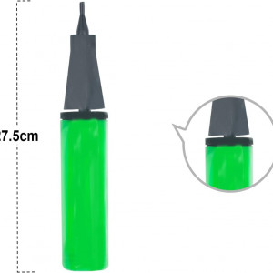 Pompa pentru baloane PARTY GO, plastic, negru/verde, 27,5 cm - Img 4