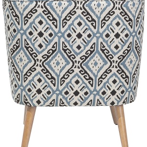 Produs Resigilat Fotoliu cu otoman Re-Bloom Tumba, textil/lemn cauciuc, 74x66x85 cm, model oriental, curea elastica, spuma 20cm, 160 kg, multicolor - Verificat A - Img 5