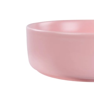 Produs Resigilat Lavoar pentru baie Re-Bloom Gudar, ceramica, 37x37x12 cm, scurgere 35mm, roz - Verificat A - Img 5