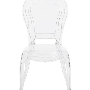 Produs Resigilat Set 2 scaune Re-Bloom Vermont, policarbonat, 52x52x98 cm, 150 kg, transparent - Verificat A - Img 3