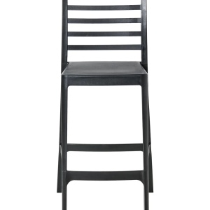 Produs Resigilat Set 4 scaune de bar Re-Bloom Seceda, polipropilena, 41x59x116 cm, UV5, rezistente la apa, negru - Verificat A - Img 3