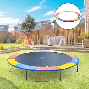 Protectie de margine pentru trambulina, PVC/PE, Ø244cm, captuseala 26cm latime/15mm grosime, multicolor - Verificat A · Re-Bloom - Img 2