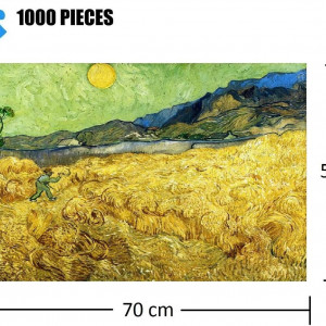 Puzzle ,, Campuri de grau" DeerBird, hartie, multicolor, 1000 piese, 50 x 70 cm - Img 8