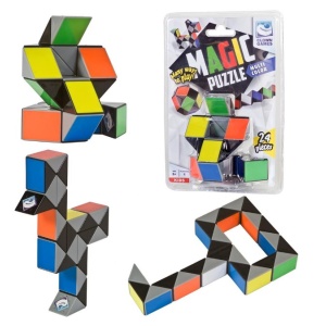 Puzzle Magic Sarpe 3D Clown Games, plastic, 24 piese, multicolor - Img 1