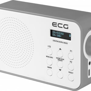 Radio portabil ECG RD 110 DAB cu tuner DAB+ si FM, alb, 1,2 W, memorie 30 de posturi - Img 1