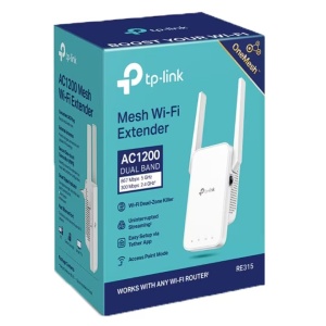 Range Extender Wi-Fi TP-Link RE315 AC1200, OneMesh™, Smart Roaming, Mod High Speed, Mod Access Point, buton WPS, Resigilat, Grad A