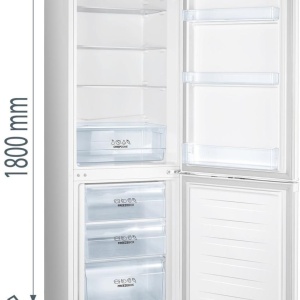 RESIGILAT – COMBINA FRIGORIFICA GORENJE RK4181PW4, Clasa F, 269L, Usi reversibile, H 180cm, Alb