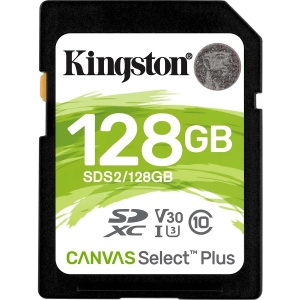 RESIGILAT Card de memorie Kingston SDXC Canvas Select Plus 100R, 128GB, Class 10, UHS-I