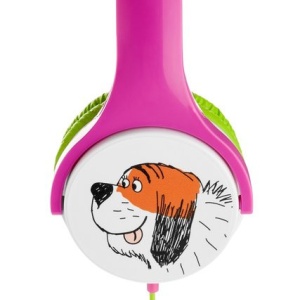 RESIGILAT - Casti audio pentru fete GoGEN MAXISLECHYG, volum limitat 90 dB, 8 autocolante - Img 4