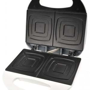 RESIGILAT - Sandwich maker Gallet Minot CRO609, 750 W, 2 sandwich-uri patrate, alb - Img 3