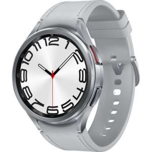 RESIGILAT Smartwatch Samsung Watch 6 Classic SM-R965 4G LTE, ecran AMOLED 1.47, 2GB RAM, 16GB Flash, Bluetooth 5.3, Carcasa Otel, 47mm, Waterproof 5ATM, Argintiu