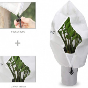 Sac de protectie a plantelor de inghet Sekey, textil, alb, 155 x 100 cm - Img 8