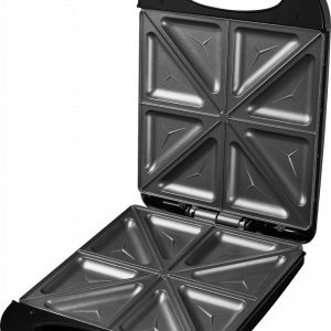 Sandwich maker XXL ECG S 4232 Family Black, 1200 W, 8 sandvisuri triunghiulare simultan - Img 3