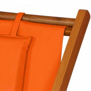 Scaun de gradina ArAgon, portocaliu, 110 x 58 x 90 cm - Img 4