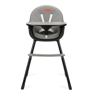 Scaun de masa copii Momi Reki, Piele ecologica, Black - Img 2