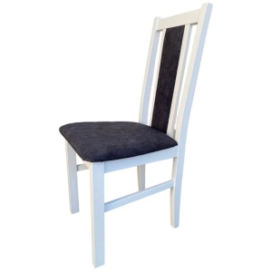 Scaun living DM14 Boston alb/gri, 40x43x96 cm - Img 4