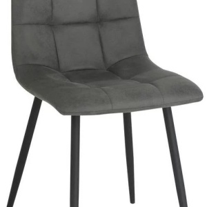 Scaun Nino din microfibră gri 45/88/54,5 cm