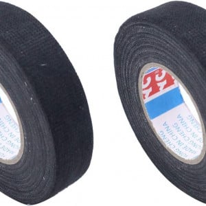 Set 2 role de banda izolatoare Takpart, negru, 19 mm x 15 m