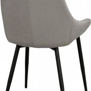 Set 2 scaune Sierra, tapițate, gri, 85 x 49 x 55 cm - Img 4