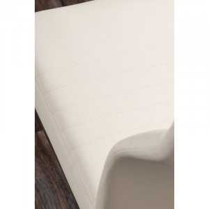 Set 2 scaune tapițate Strout, alb, 100cm H x 60cm W x 60cm D - Img 5