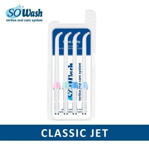 Set 4 capete (rezerve) dus bucal So Wash Classic Jet, pentru dus bucal electric cu rezervor - Img 2