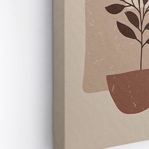 Set 4 tablouri decorative canvas 50x70 cm, panza/lemn, multicolor - Verificat A · Re-Bloom - Img 2