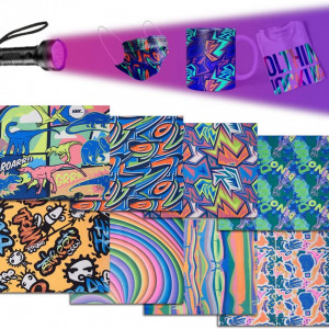 Set 8 folii de vinil pentru transfer WOWOCUT, multicolor, 30 x 30 cm