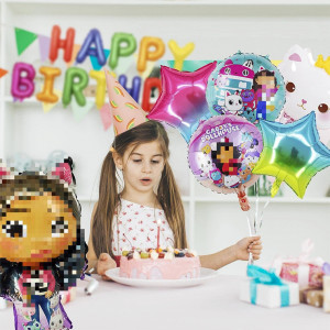 Set aniversar  pentru copii Yisscen, folie, multicolor, 7 piese