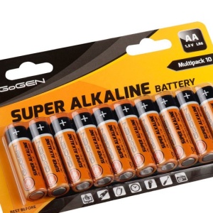 Set baterii Alcaline GoGEN SUPER AA, LR06, blister 10 buc - Img 2