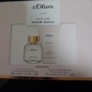 Set Cadou: Apa de toaleta s.Oliver Follow Your Soul Women, Femei, 30 ml + Gel de dus s.Oliver Follow Your Soul Women, 75 ml, Resigilat, Grad B - Img 2